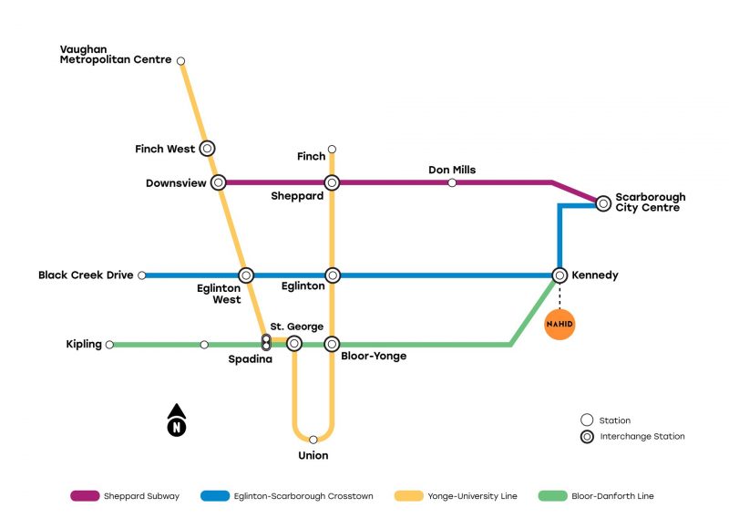 nahid kennedy ttc line map nahid kennedy ttc line map